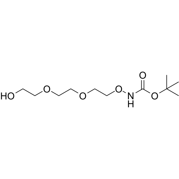 t-Boc-Aminooxy-PEG3-alcohol Chemical Structure
