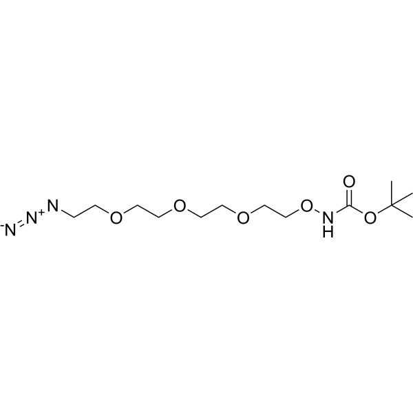 Boc-Aminooxy-PEG3-azide Chemical Structure