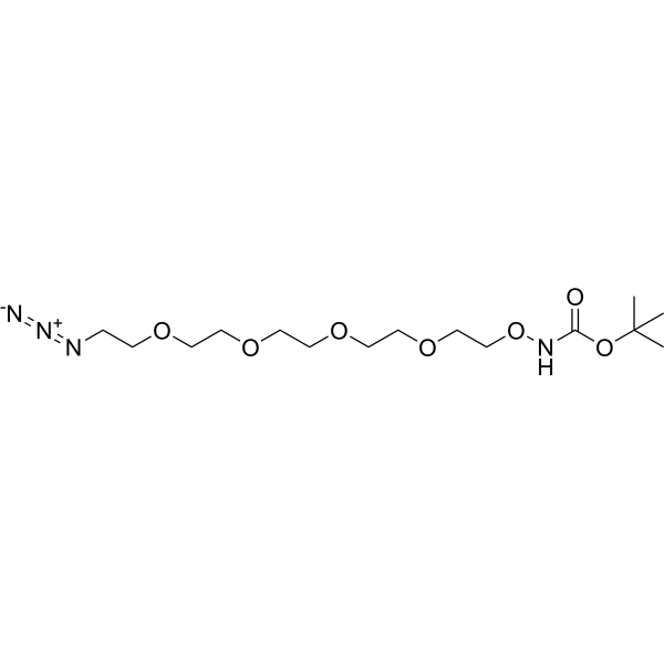 Boc-Aminooxy-PEG4-azide Chemical Structure