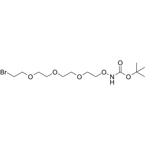 Boc-Aminooxy-PEG3-bromide Chemical Structure
