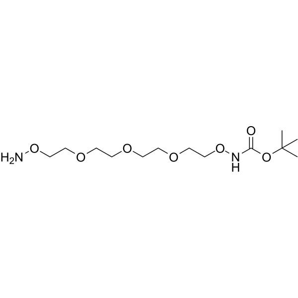 Boc-Aminooxy-PEG4-NH2 Chemical Structure