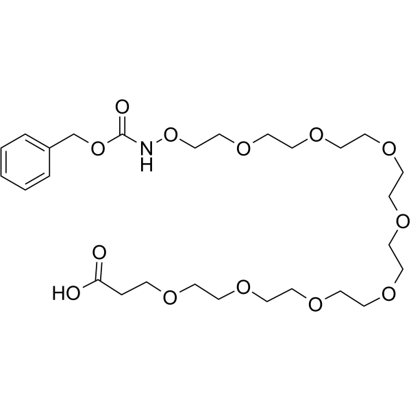 Cbz-aminooxy-PEG8-acid Chemical Structure
