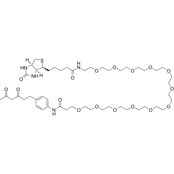 Diketone-PEG12-Biotin Chemical Structure