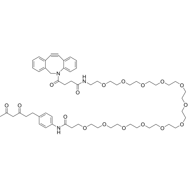 Diketone-PEG12-DBCO Chemical Structure