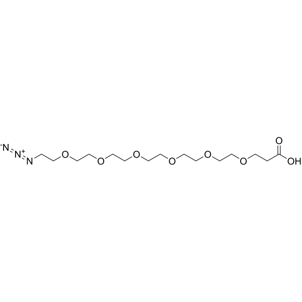 Azido-PEG6-acid Chemical Structure