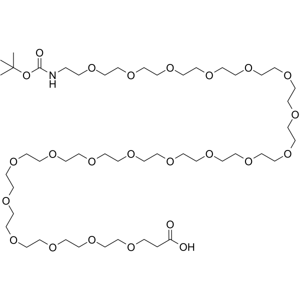 Boc-NH-PEG20-CH2CH2COOH Chemical Structure