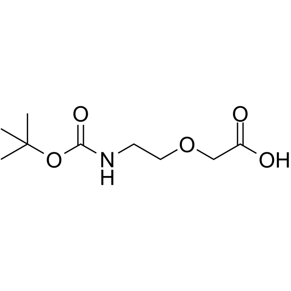 Boc-NH-PEG1-CH2COOH Chemical Structure