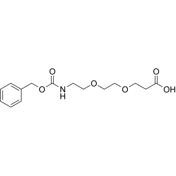 Cbz-NH-PEG2-C2-acid Chemical Structure