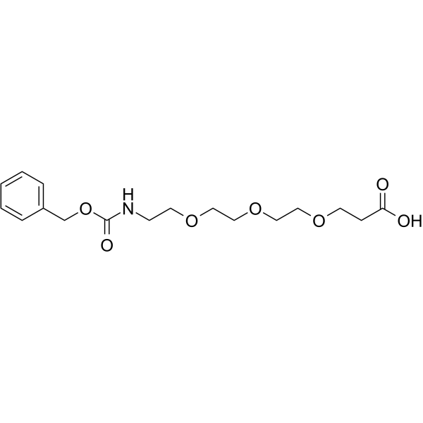 Cbz-NH-PEG3-C2-acid Chemical Structure