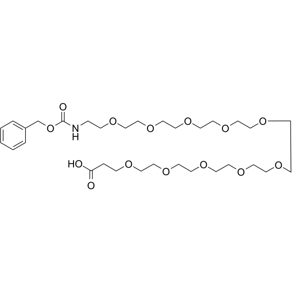 Cbz-N-PEG10-acid Chemical Structure