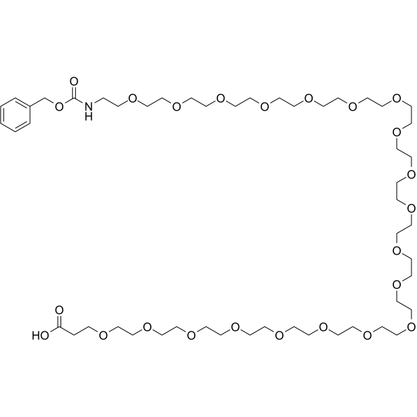 Cbz-N-amido-PEG20-acid Chemical Structure