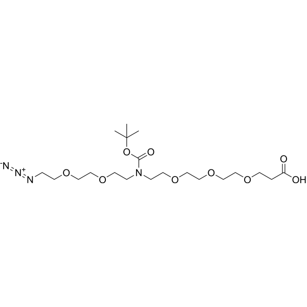 N-(Azido-PEG2)-N-Boc-PEG3-acid Chemical Structure