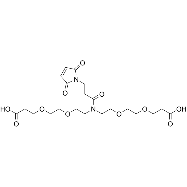 N-Mal-N-bis(PEG2-acid) Chemical Structure