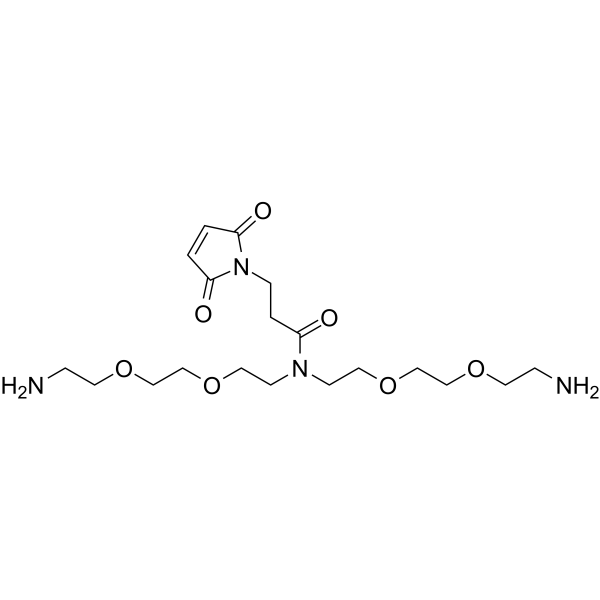 N-Mal-N-bis(PEG2-amine) Chemical Structure