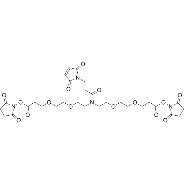 N-Mal-N-bis(PEG2-NHS ester) Chemical Structure
