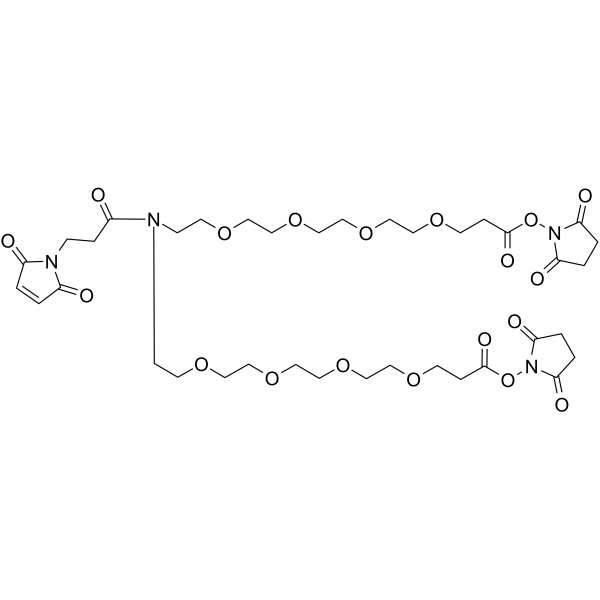 N-Mal-N-bis(PEG4-NHS ester) Chemical Structure