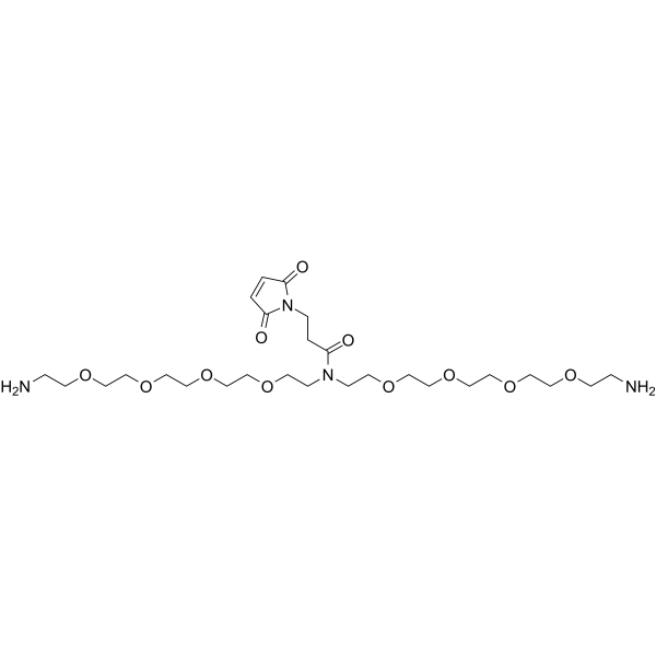 N-Mal-N-bis(PEG4-amine) Chemical Structure