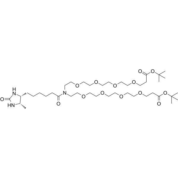 <em>N</em>-Desthiobiotin-<em>N</em>-bis(PEG4-t-butyl ester)