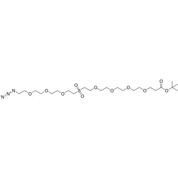 Azido-PEG3-Sulfone-PEG4-Boc Chemical Structure