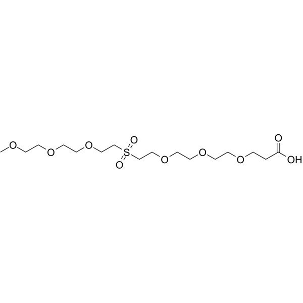 m-<em>PEG3</em>-Sulfone-<em>PEG3</em>-acid