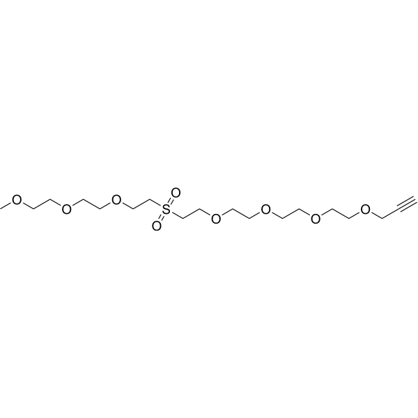 m-PEG3-Sulfone-PEG4-propargyl Chemical Structure