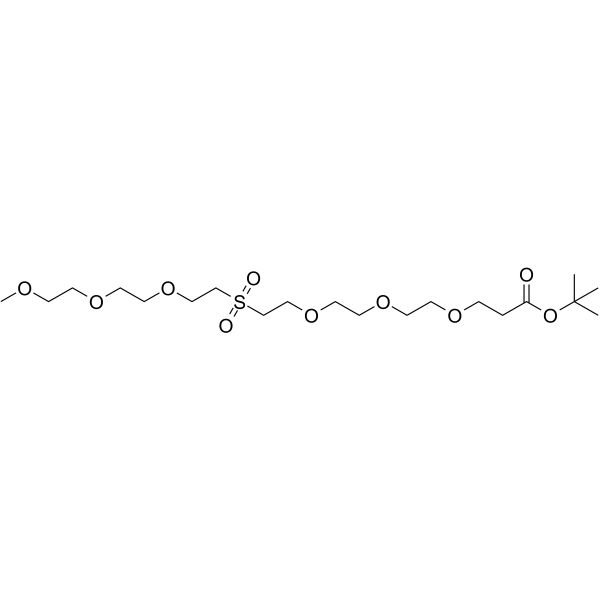 m-PEG3-Sulfone-PEG3-Boc Chemical Structure