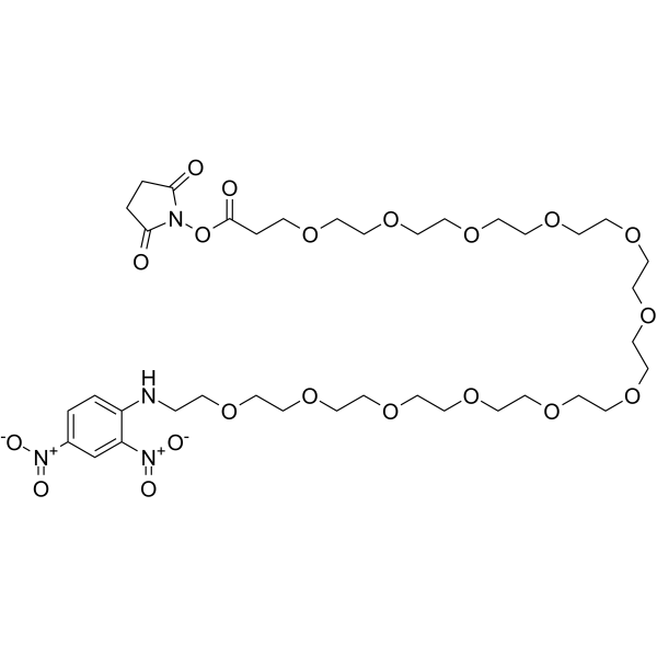 DNP-PEG12-NHS ester Chemical Structure