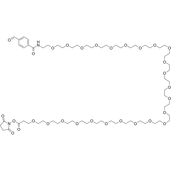 Ald-Ph-PEG24-NHS ester Chemical Structure