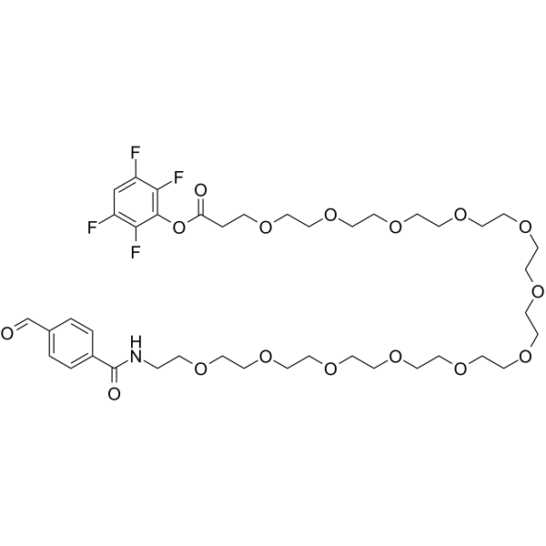 Ald-Ph-PEG12-TFP ester Chemical Structure