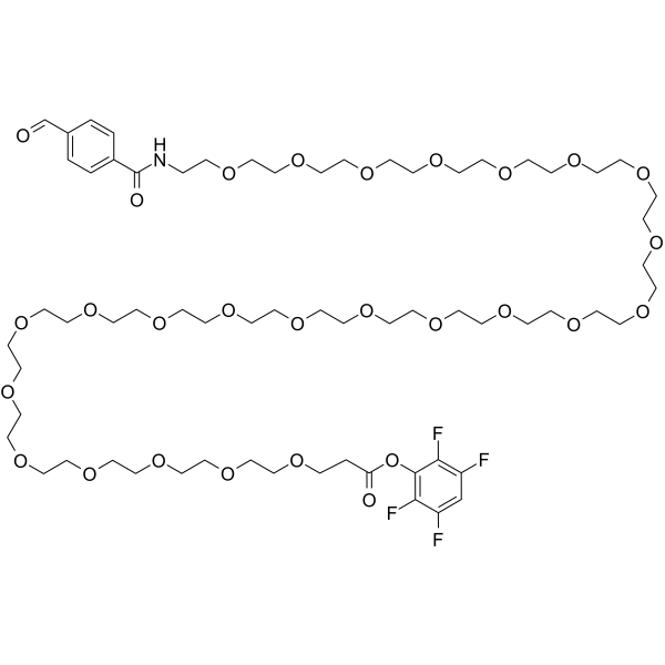 Ald-Ph-PEG24-TFP ester Chemical Structure