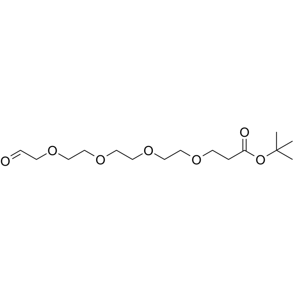 Ald-CH2-PEG4-Boc Chemical Structure