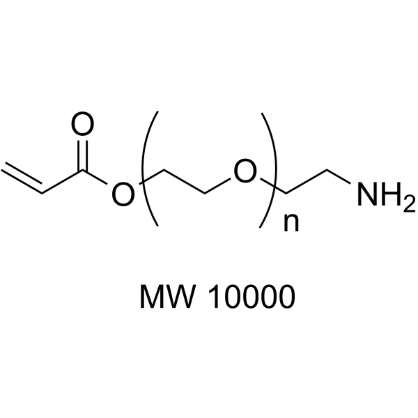 Acrylate-PEG-NH2 (MW 10000) Chemical Structure