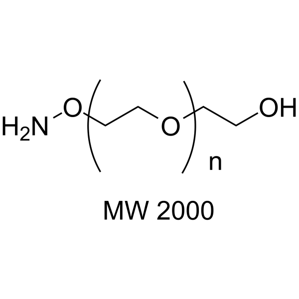 Aminooxy-PEG-OH (MW 2000) Chemical Structure