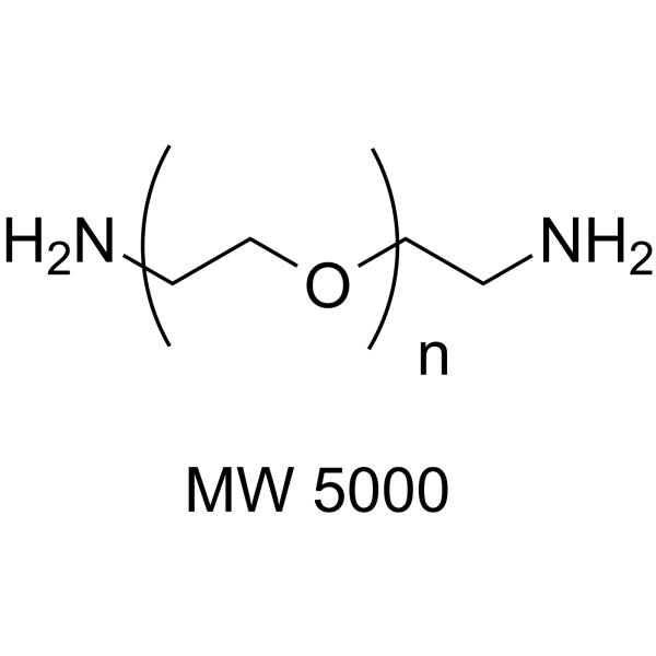 Amine-PEG-amine (MW 5000) Chemical Structure