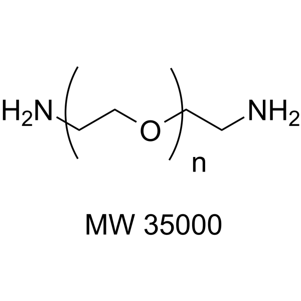 Amine-PEG-amine (MW 35000) Chemical Structure