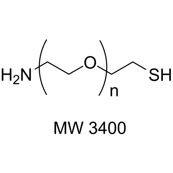 Amine-PEG-thiol (MW 3400) Chemical Structure