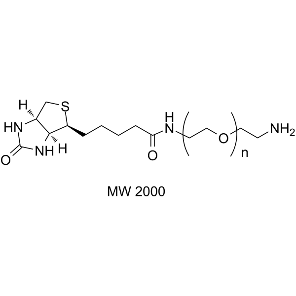 <em>Biotin</em>-PEG-amine (MW 2000)