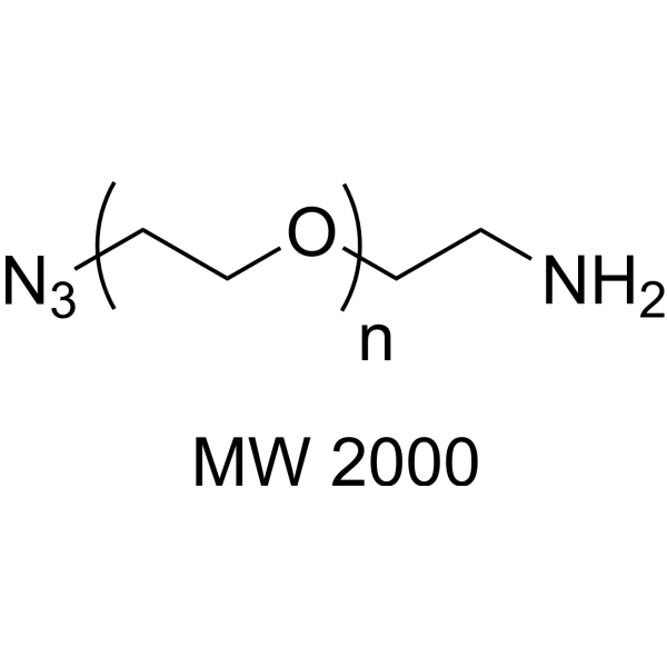 Azide-PEG-amine (MW 2000) Chemical Structure