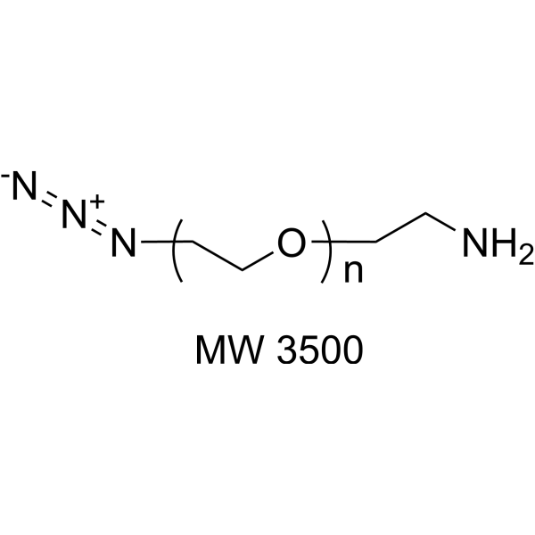 Azide-PEG-amine (MW 3500) Chemical Structure
