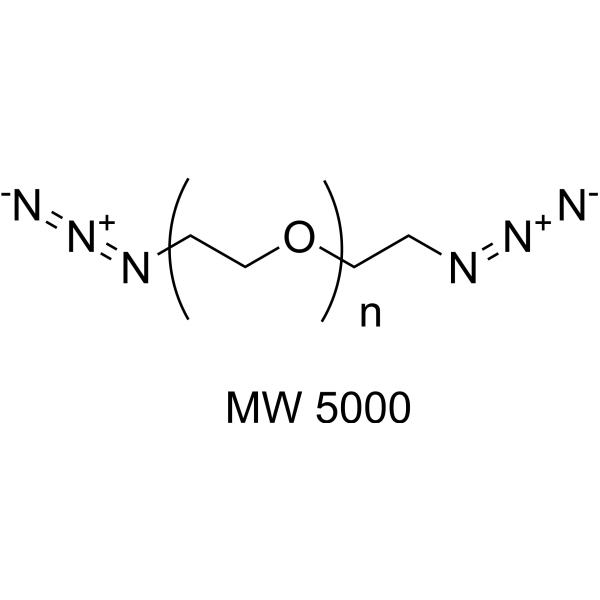 Azide-PEG-azide (MW 5000) Chemical Structure