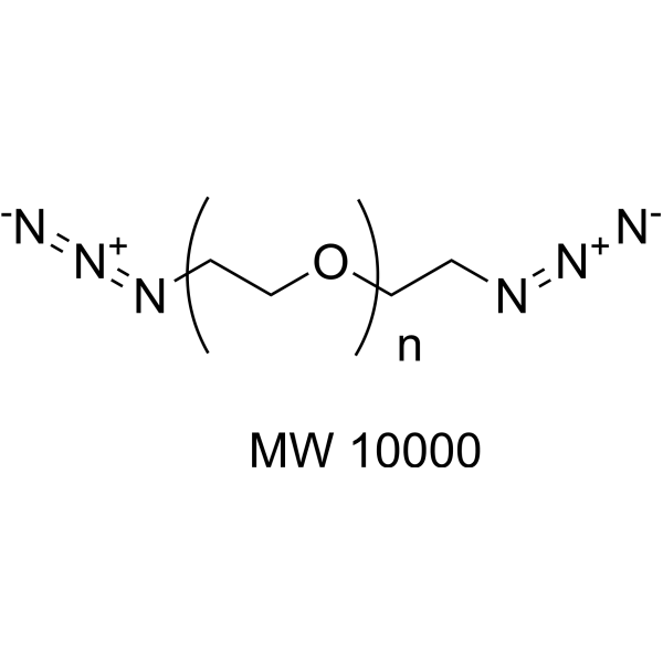 Azide-PEG-azide (MW 10000) Chemical Structure