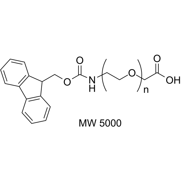 Fmoc-N-PEG-CH2COOH (MW 5000) Chemical Structure