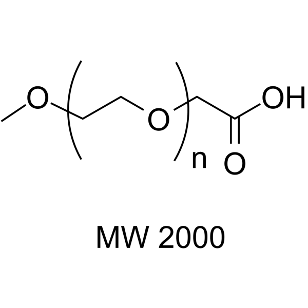 m-PEG-CH2COOH (MW 2000) Chemical Structure