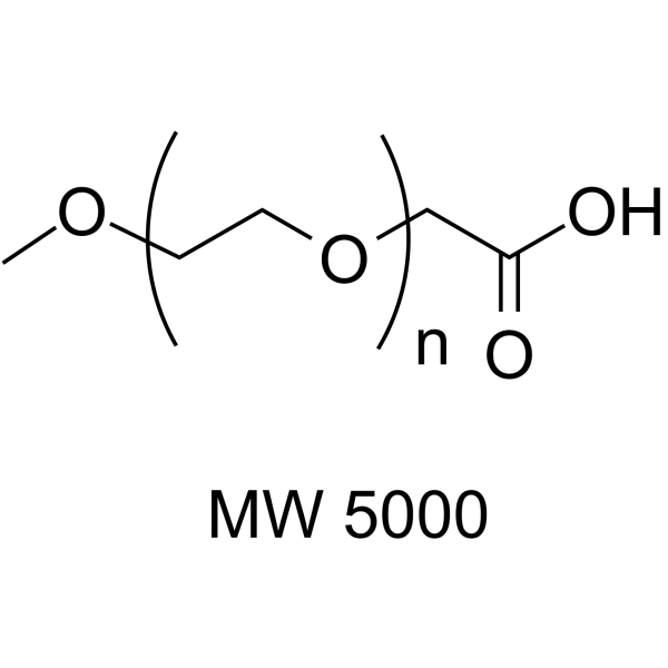 m-PEG-CH2COOH (MW 5000) Chemical Structure
