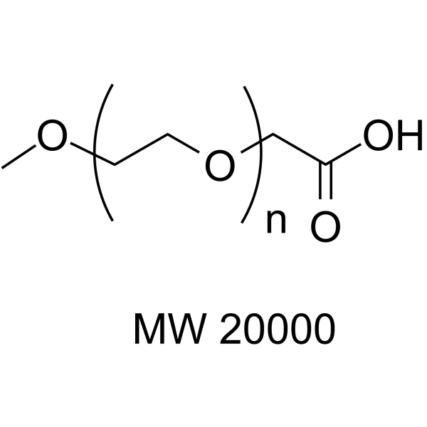 m-PEG-CH2COOH (MW 20000) Chemical Structure