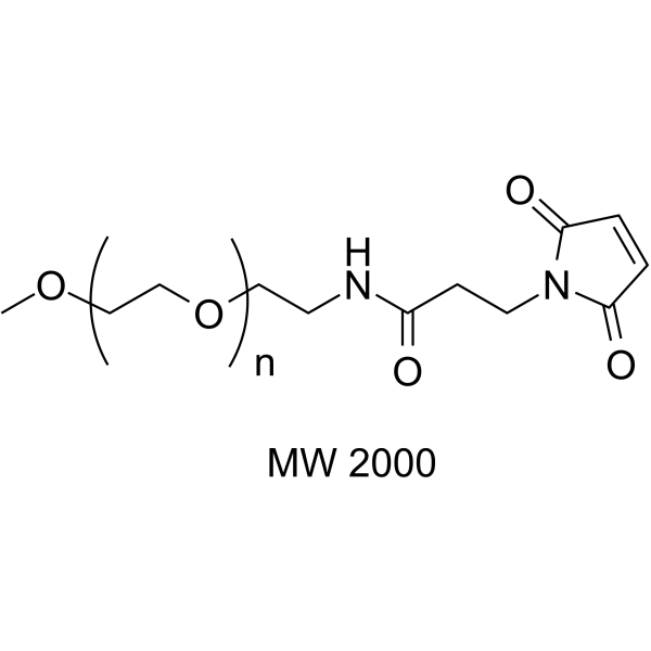 m-PEG-mal (MW 2000) Chemical Structure