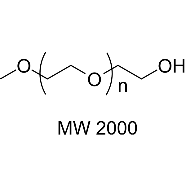 m-PEG-OH (MW 2000) Chemical Structure