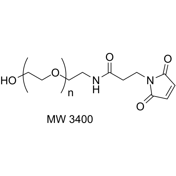 HO-PEG-mal (MW 3400) Chemical Structure