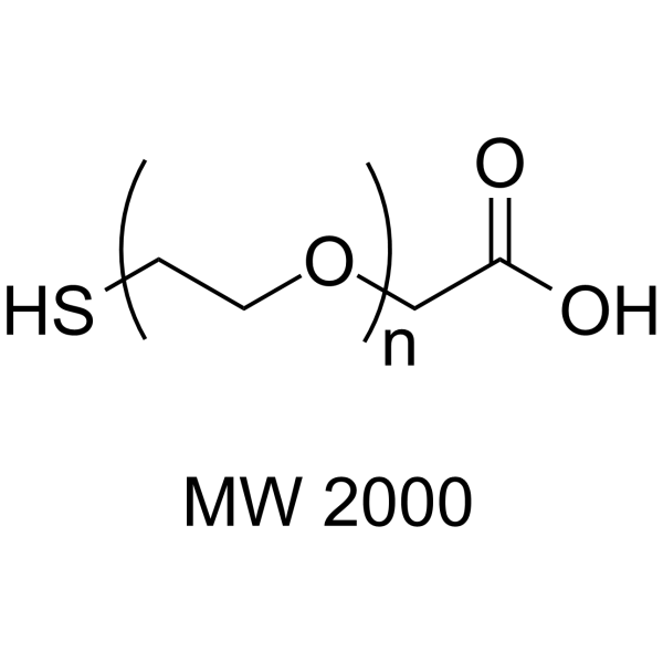 Thiol-PEG-CH2COOH (MW 2000) Chemical Structure