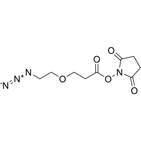 Azido-PEG1-NHS ester Chemical Structure